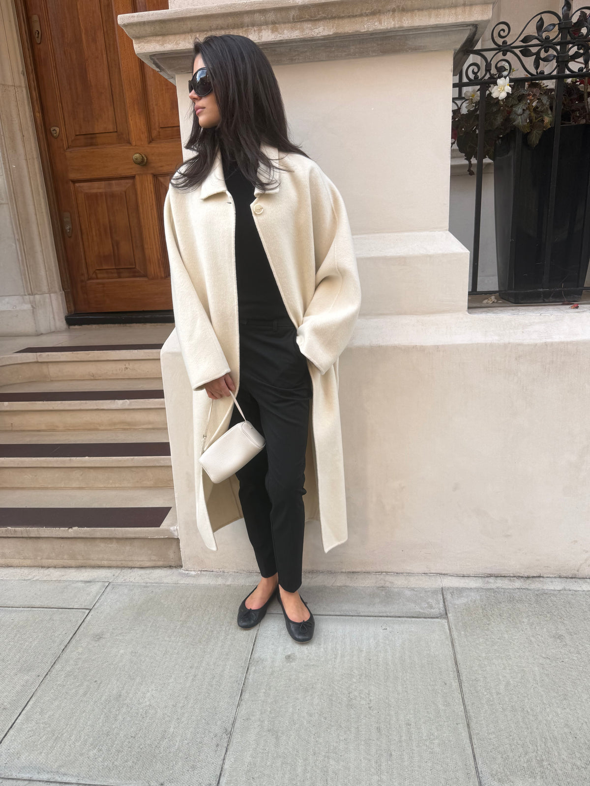 Neve Cocoon Coat Ivory