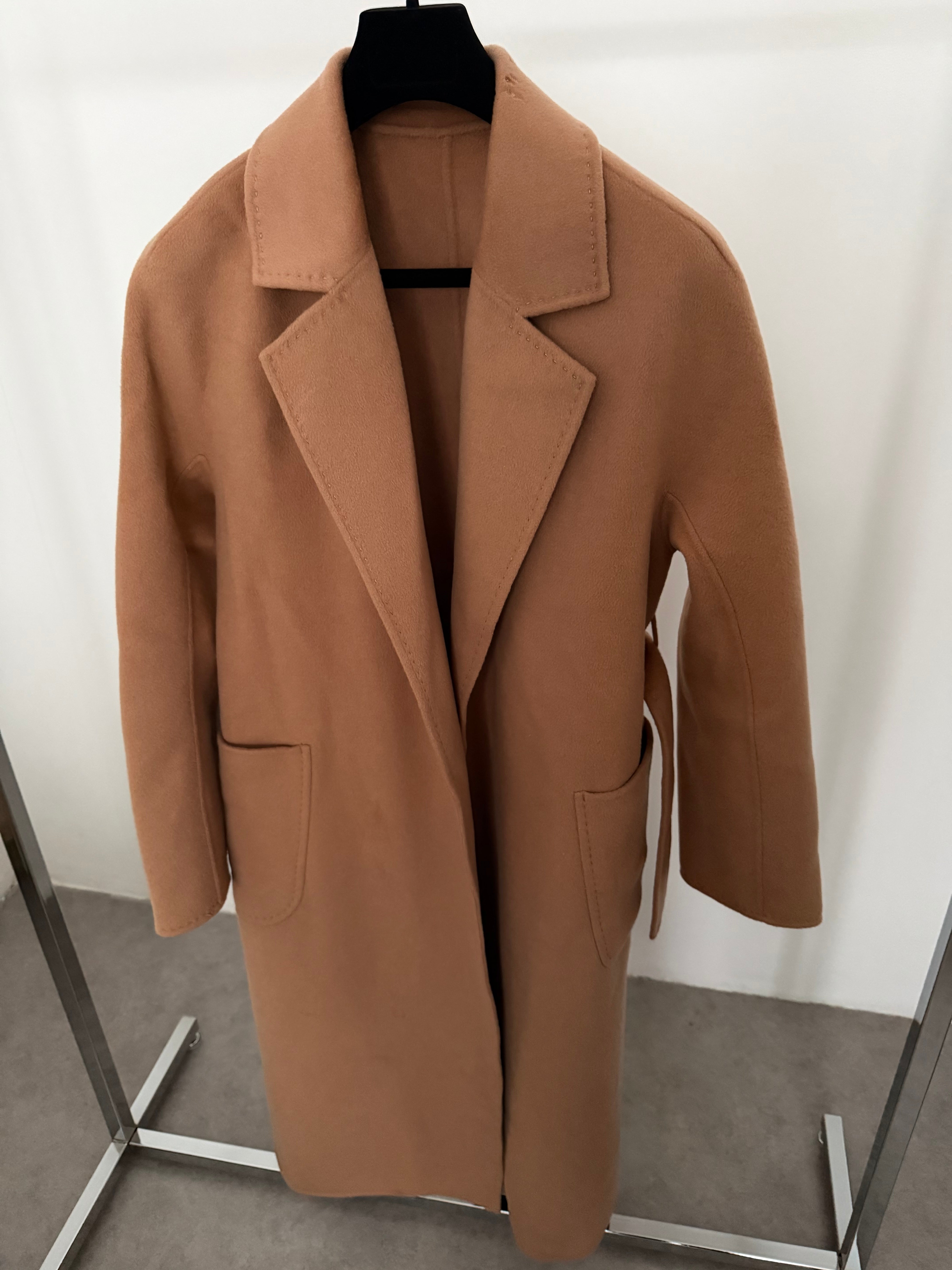 Cashmere Blend Coat Camel