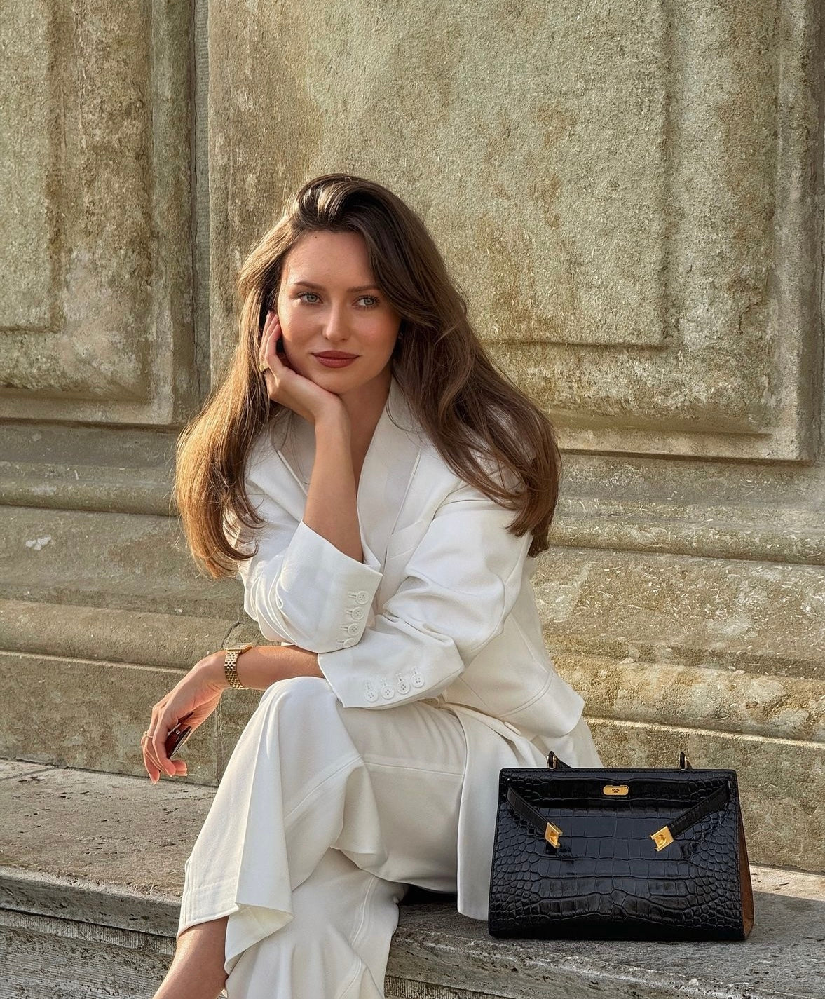 Zoira Double Breasted Blazer Optic White