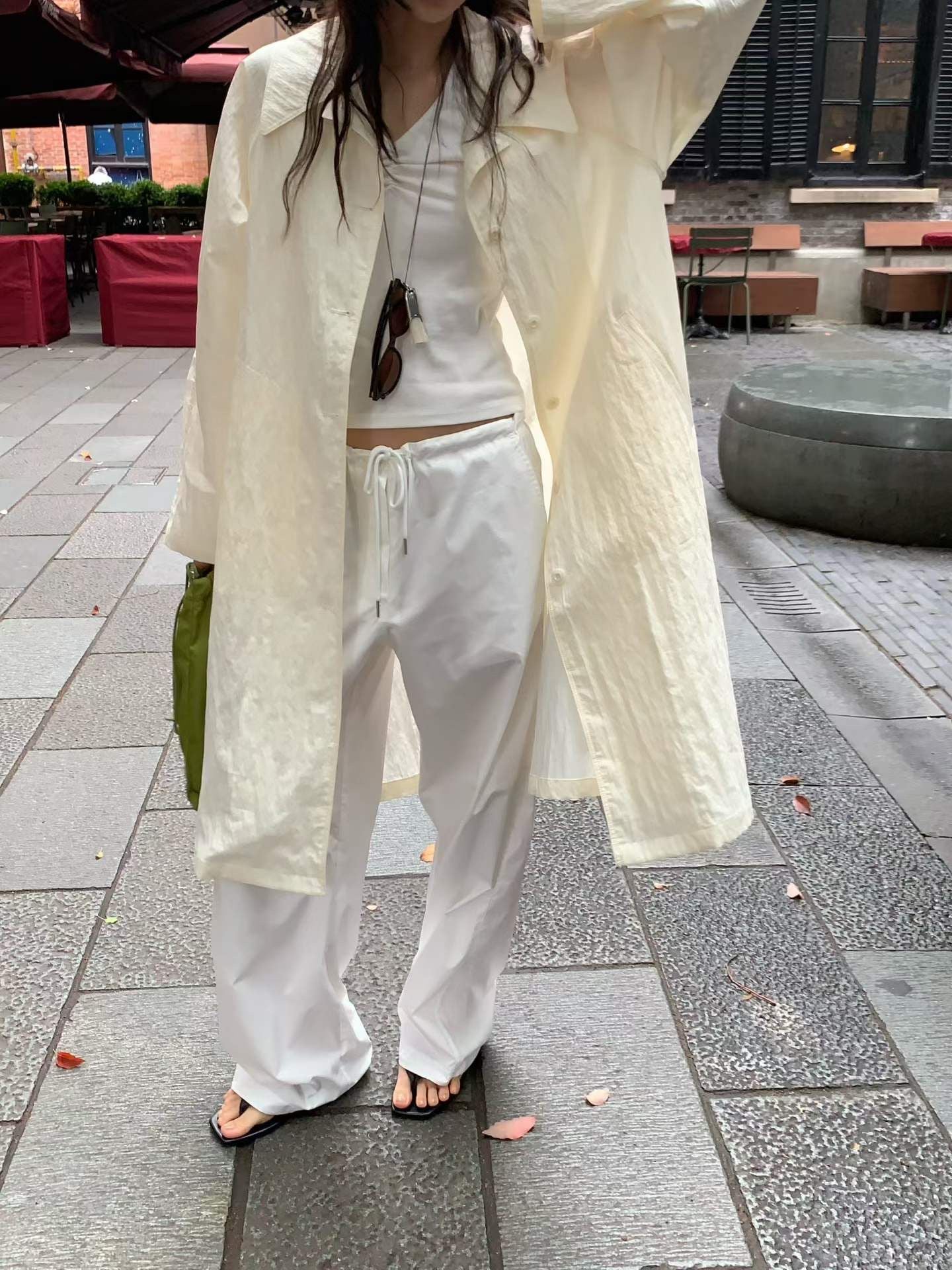 Rok Cotton Drawstring Trousers