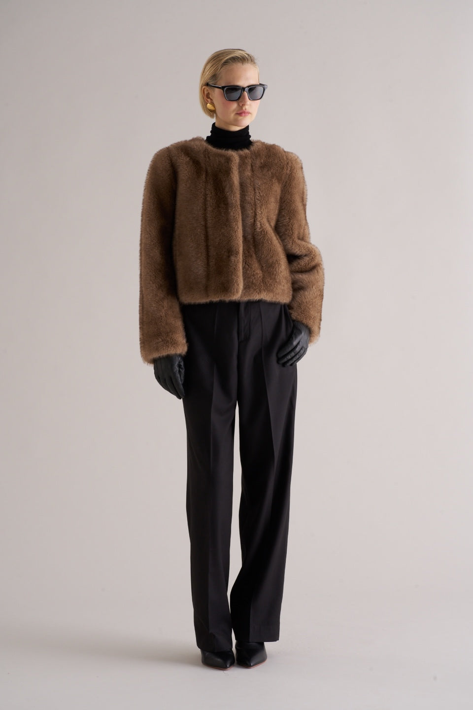 Misa Faux Fur Jacket Soft Mink