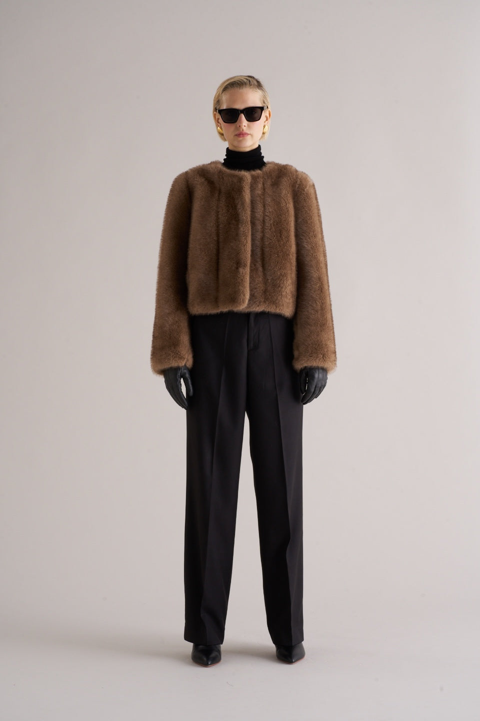 Misa Faux Fur Jacket Soft Mink