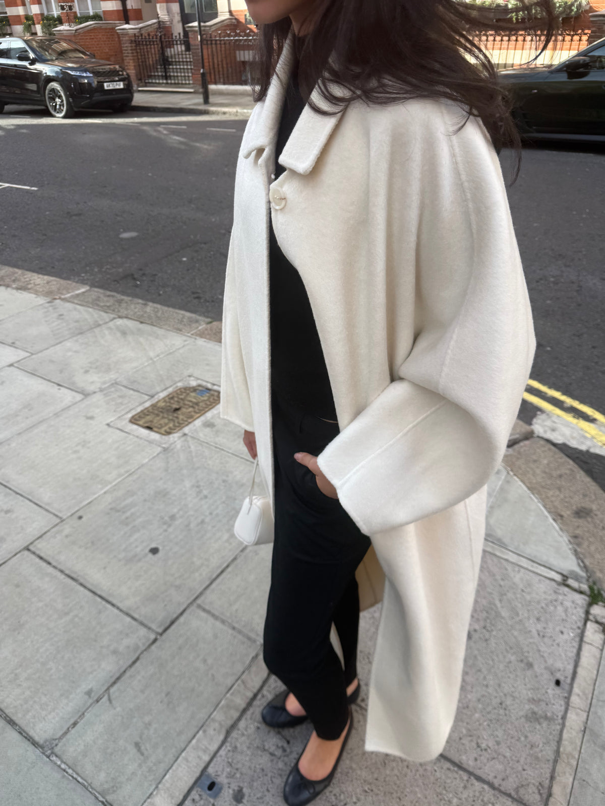 Neve Cocoon Coat Ivory