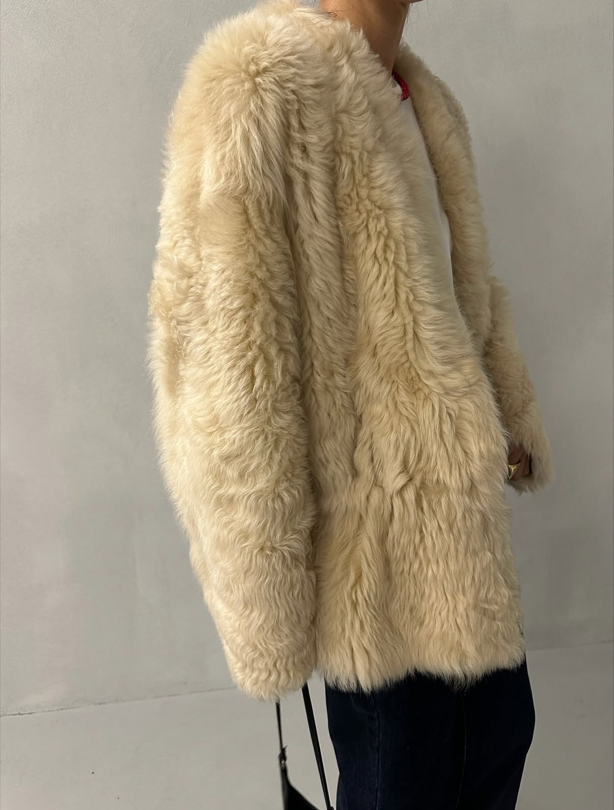 Layton Toscana Shearling Jacket Butter