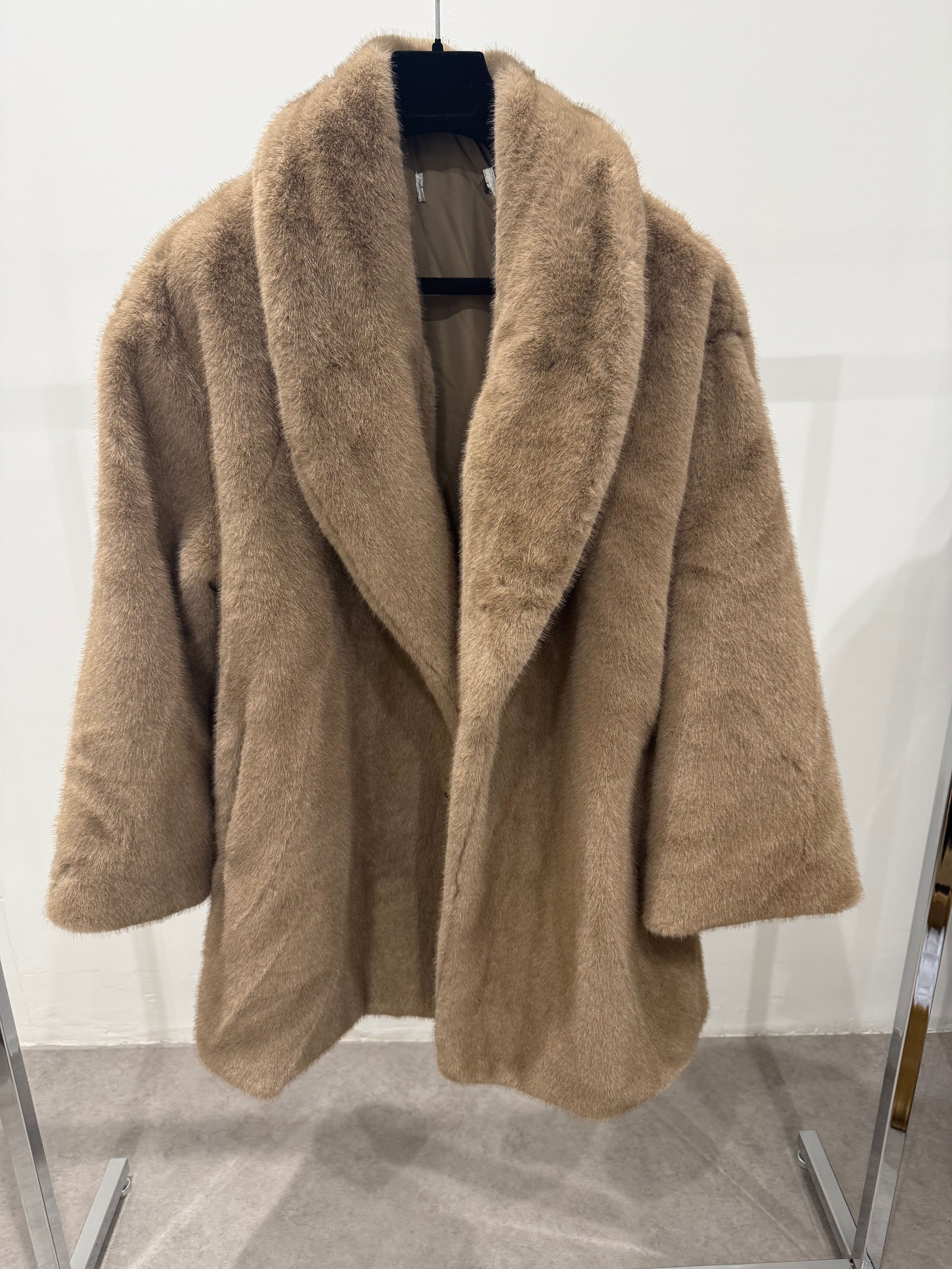 Faux Fur Coat Sable