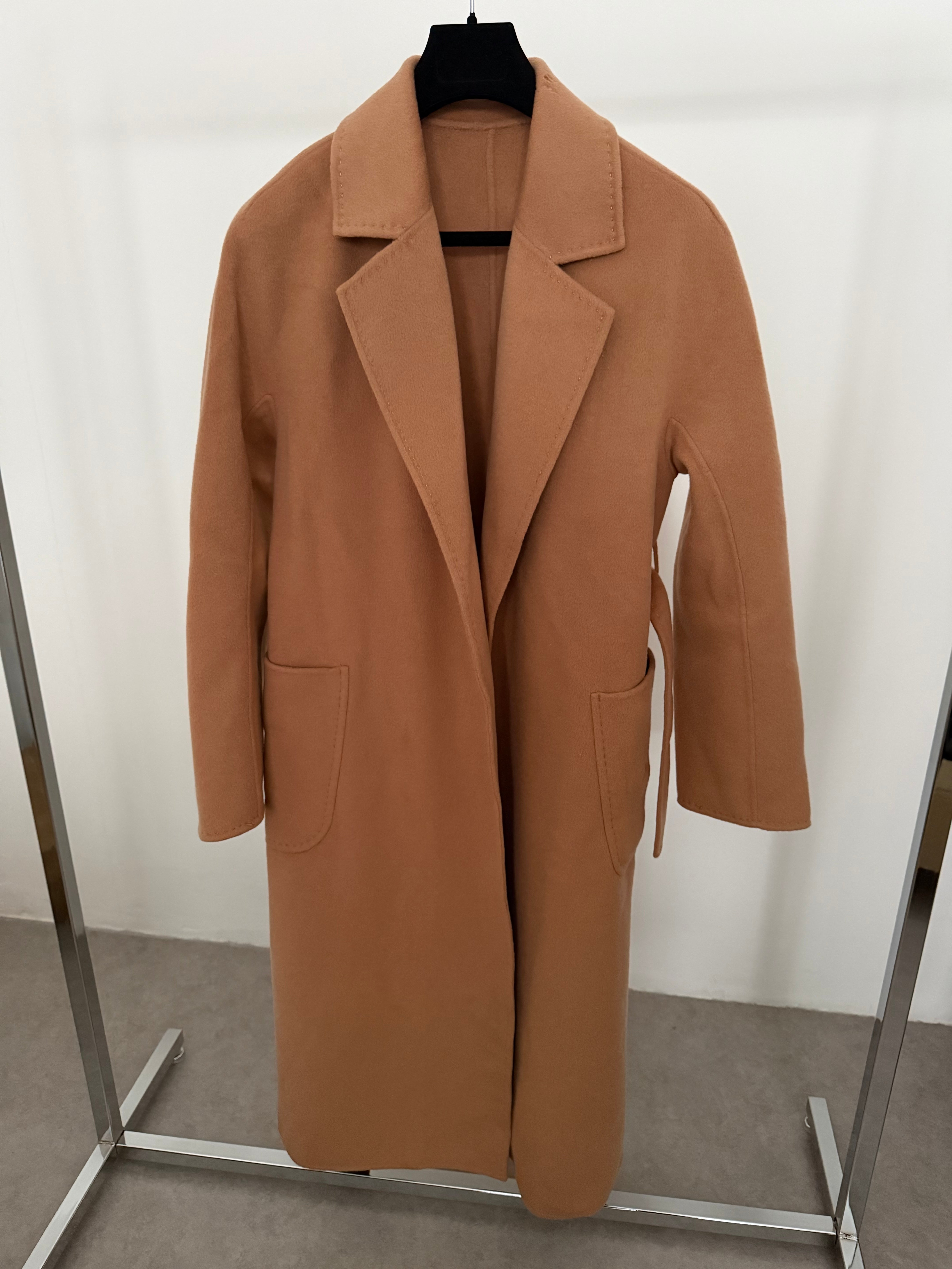 Cashmere Blend Coat Camel