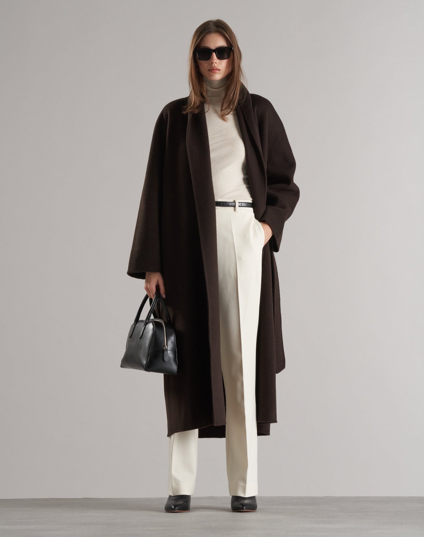 Enza Robe Coat Espresso