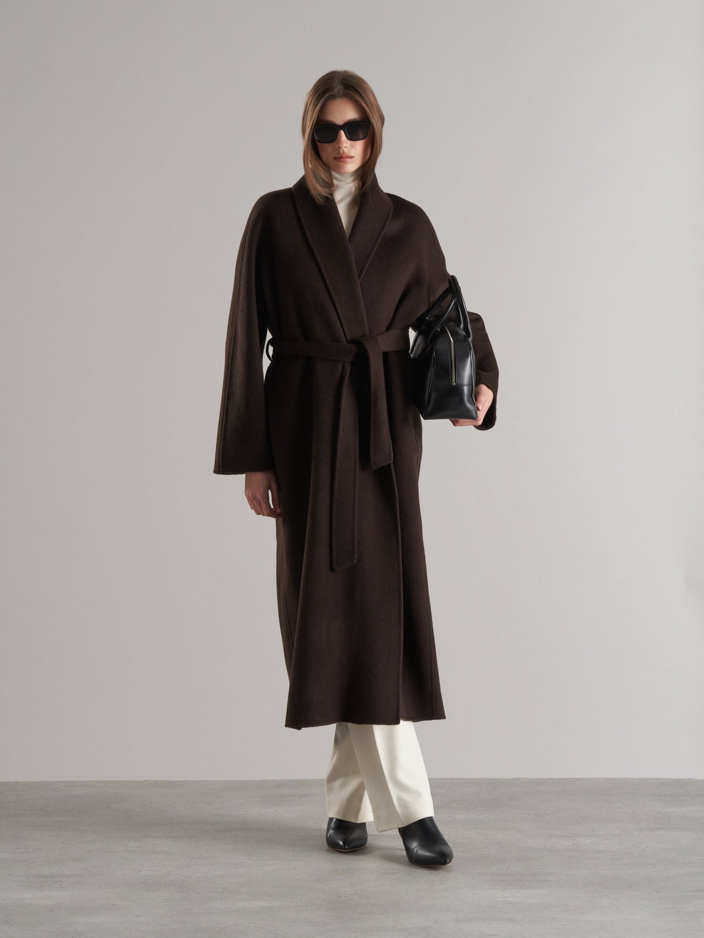 Enza Robe Coat Espresso