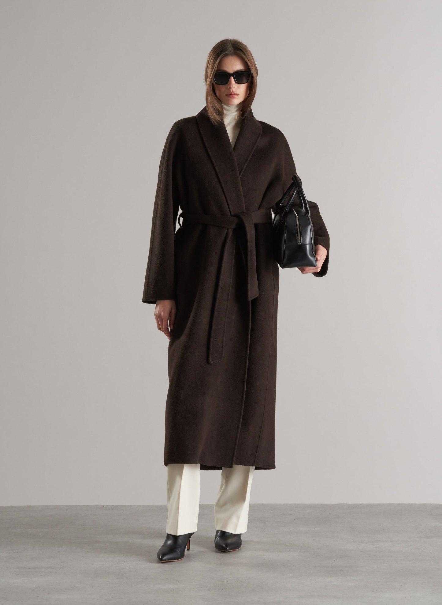 Enza Robe Coat Espresso