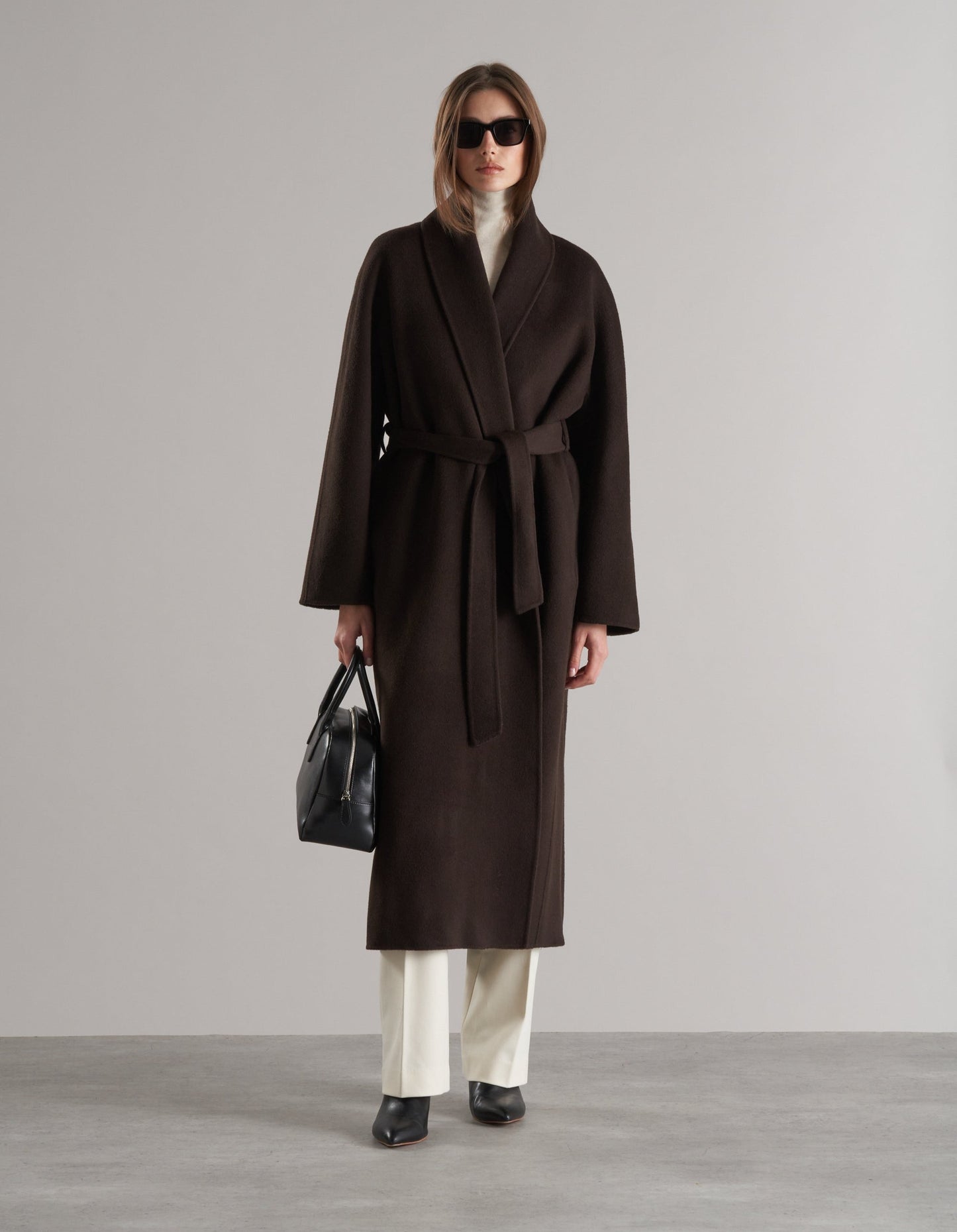 Enza Robe Coat Espresso