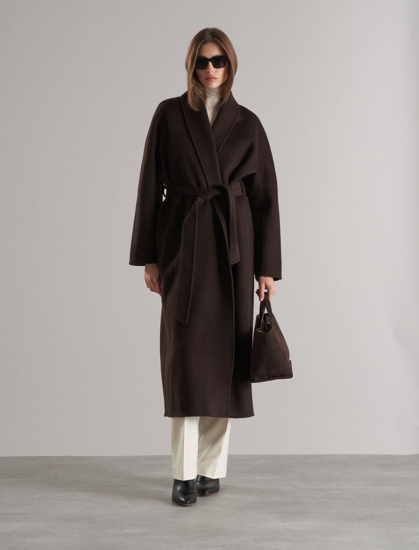Enza Robe Coat Espresso