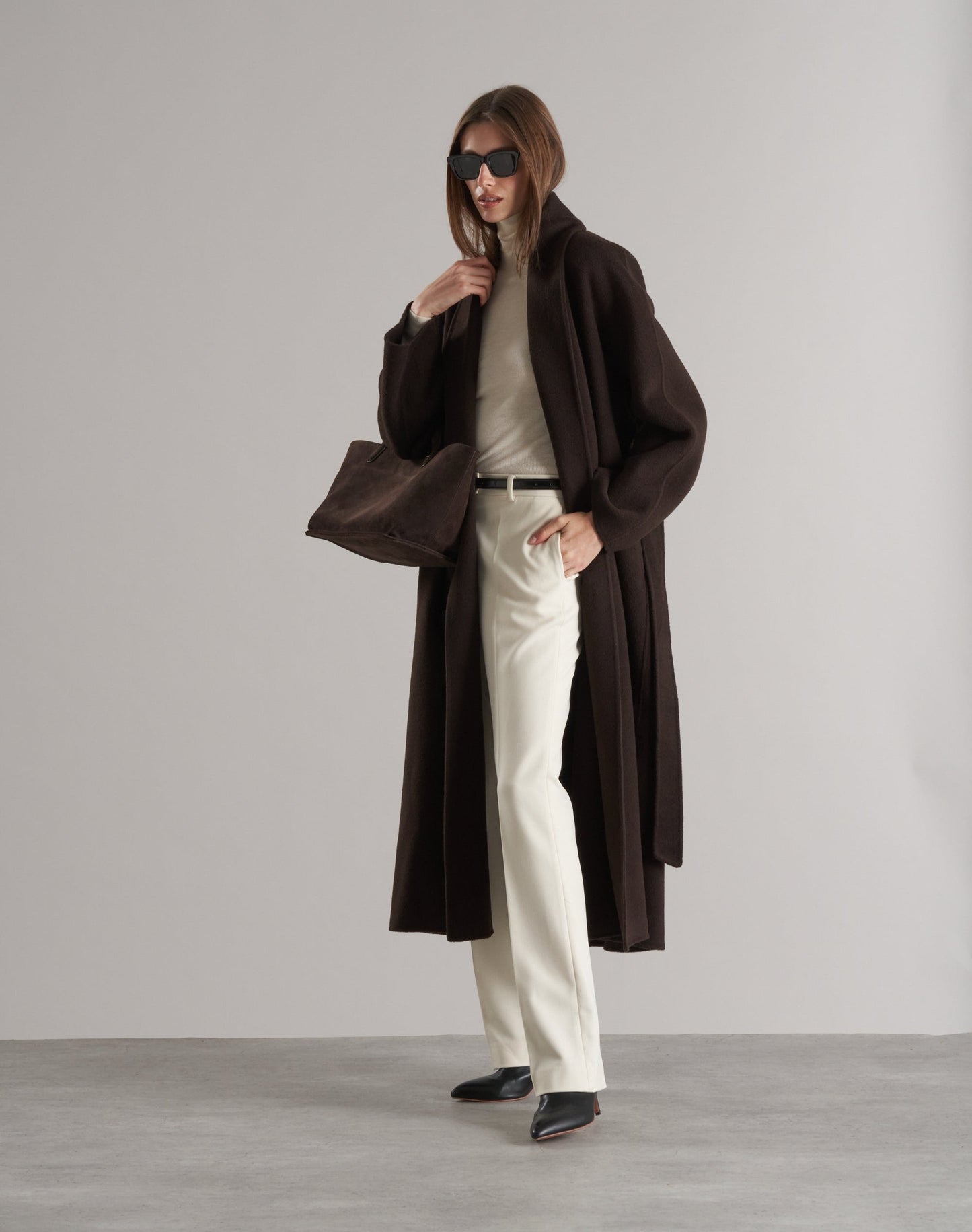 Enza Robe Coat Espresso