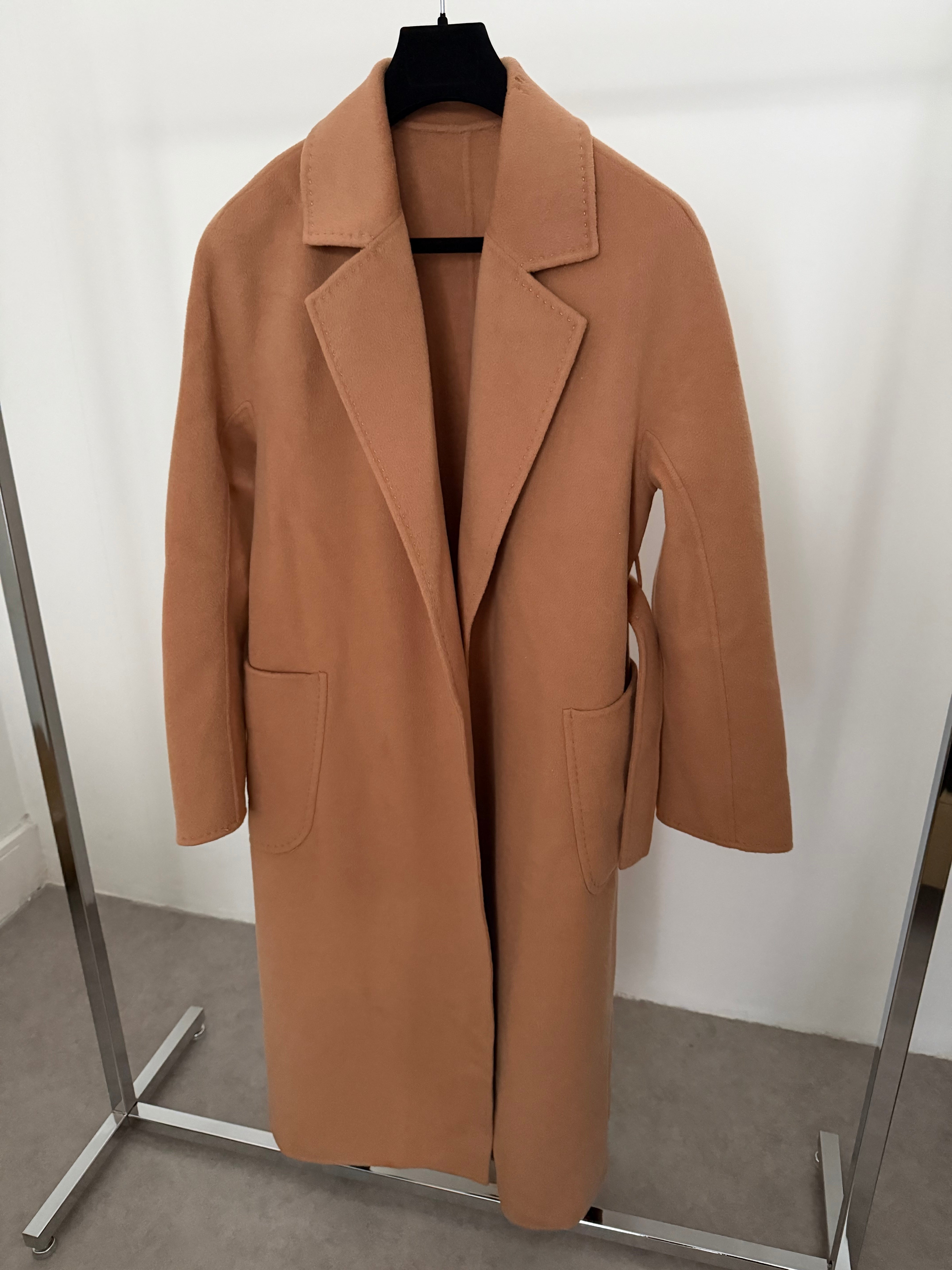Cashmere Blend Coat Camel