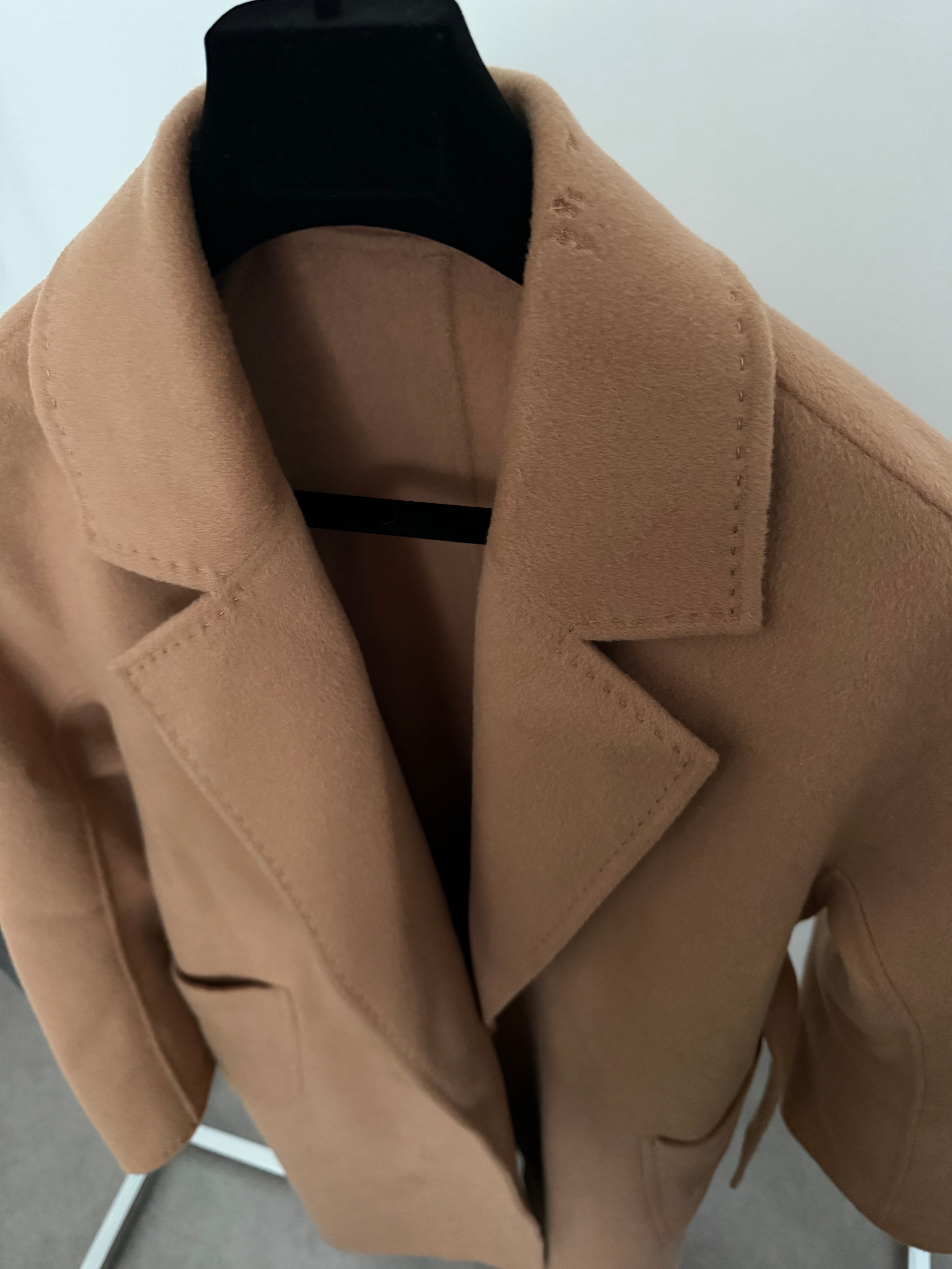 Cashmere Blend Coat Camel