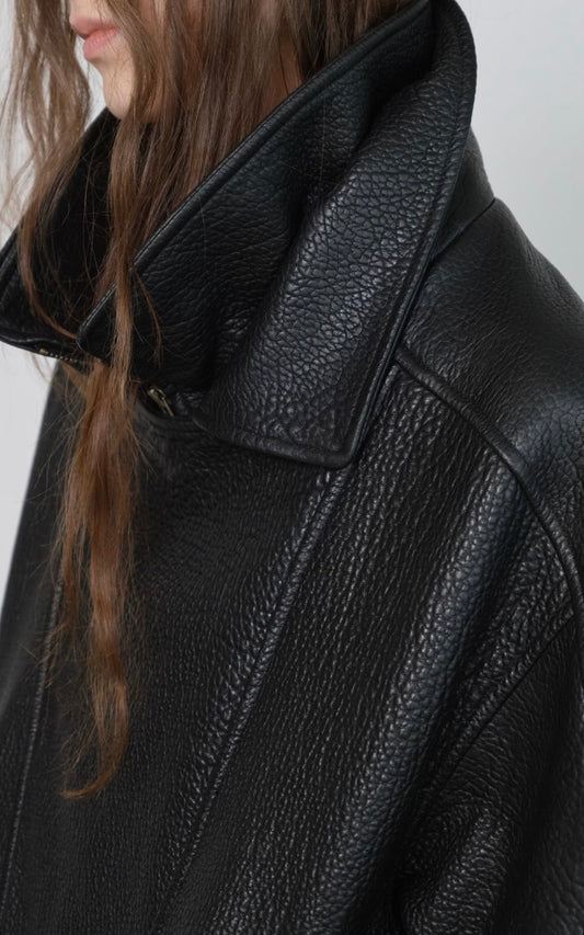 Byra Leather Jacket Black