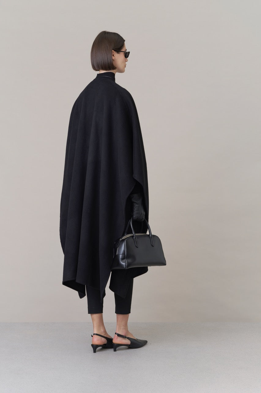 Nova Doublé Cashmere Blend Cape Onyx (Long)