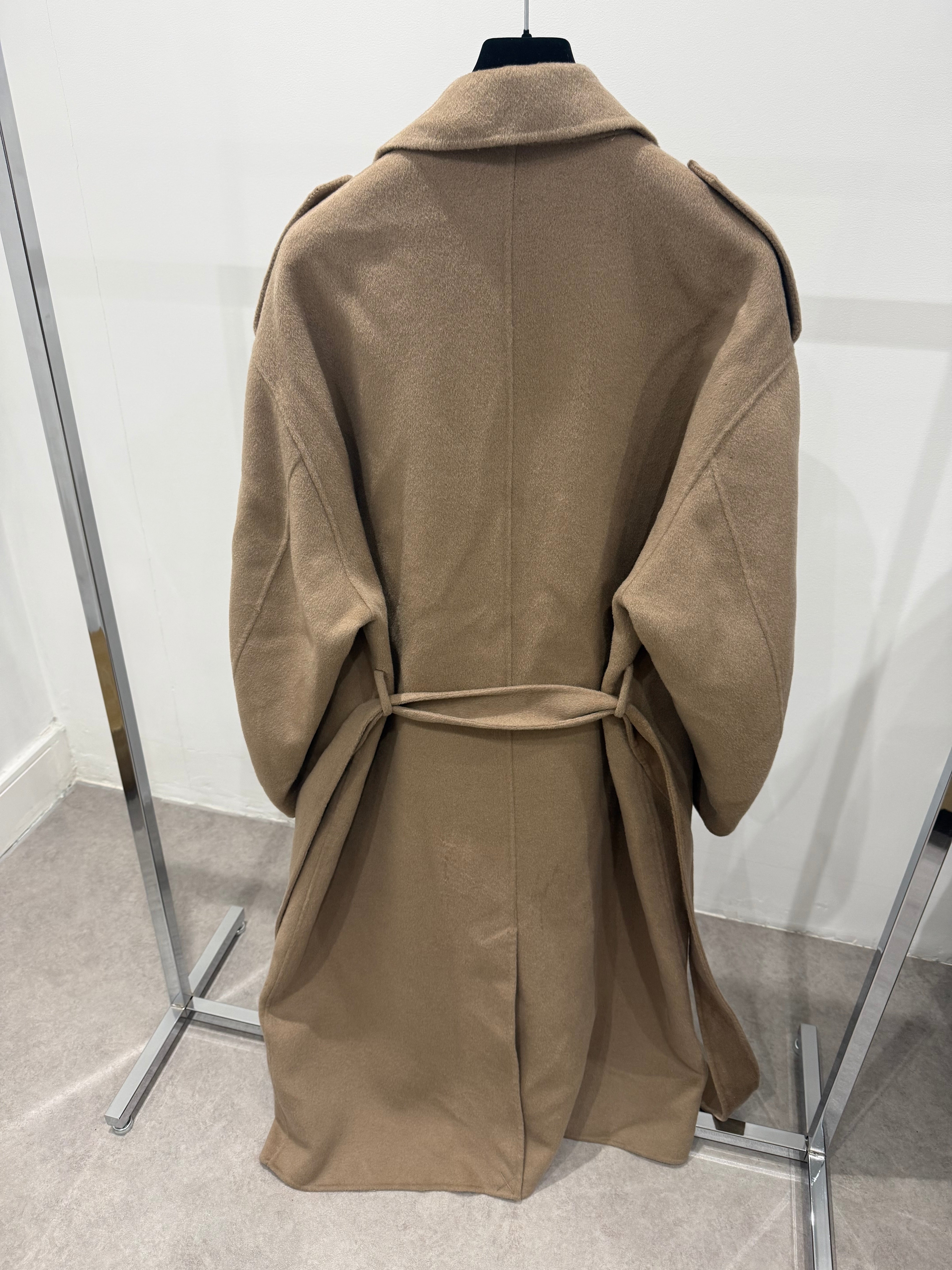 Wool Cashmere Trench Coat Soft Camel