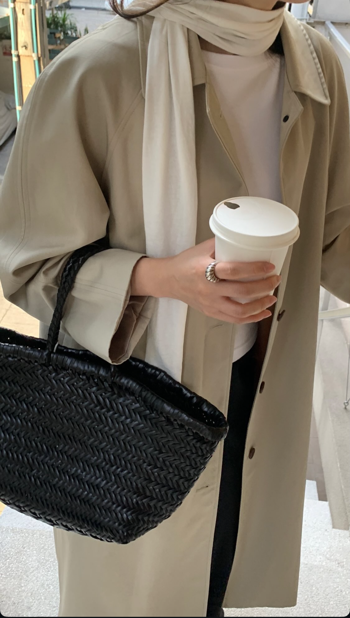 Morgan Single Breasted Trench Coat Clay