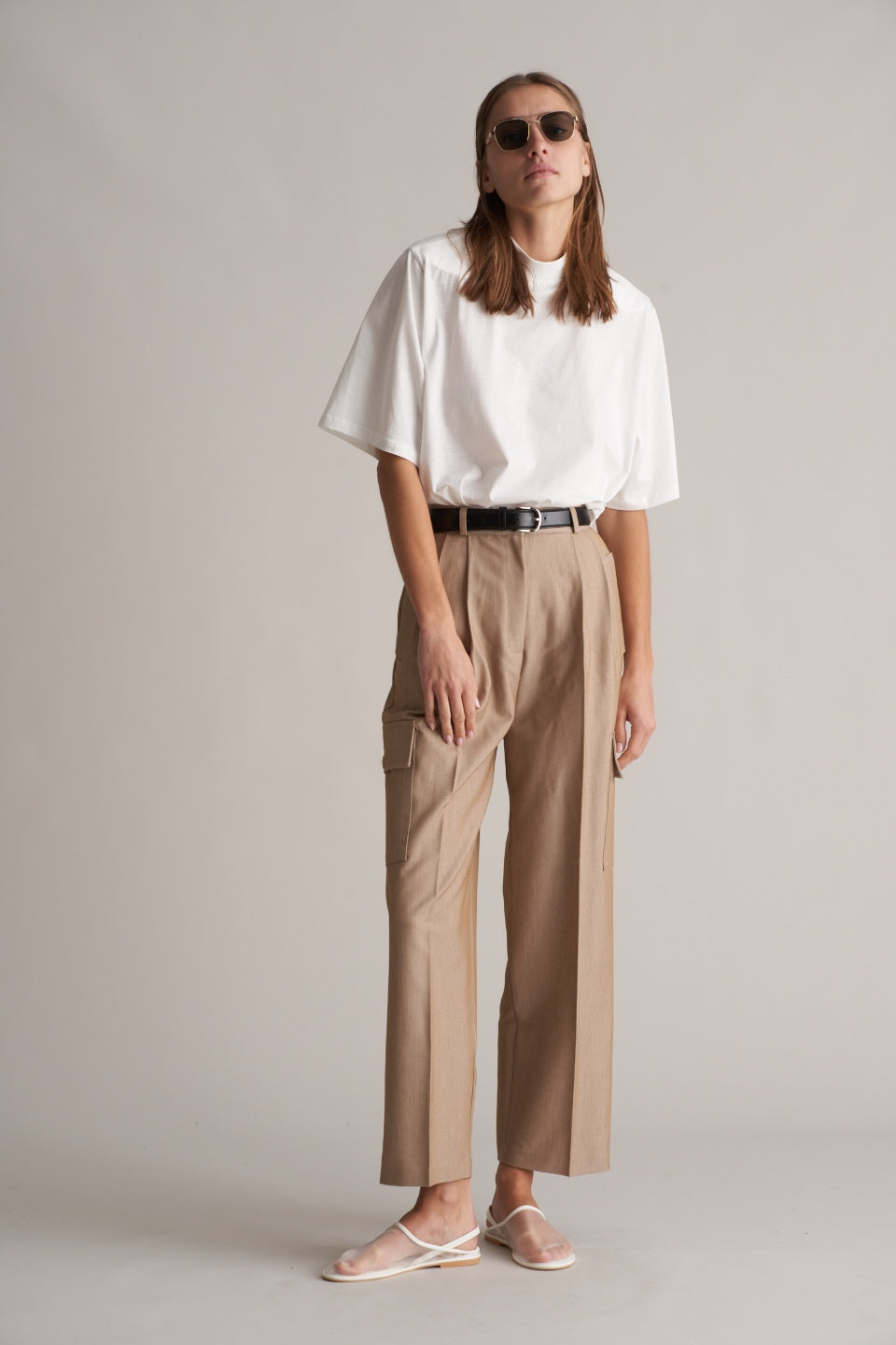 Matau Cargo Trousers Beige