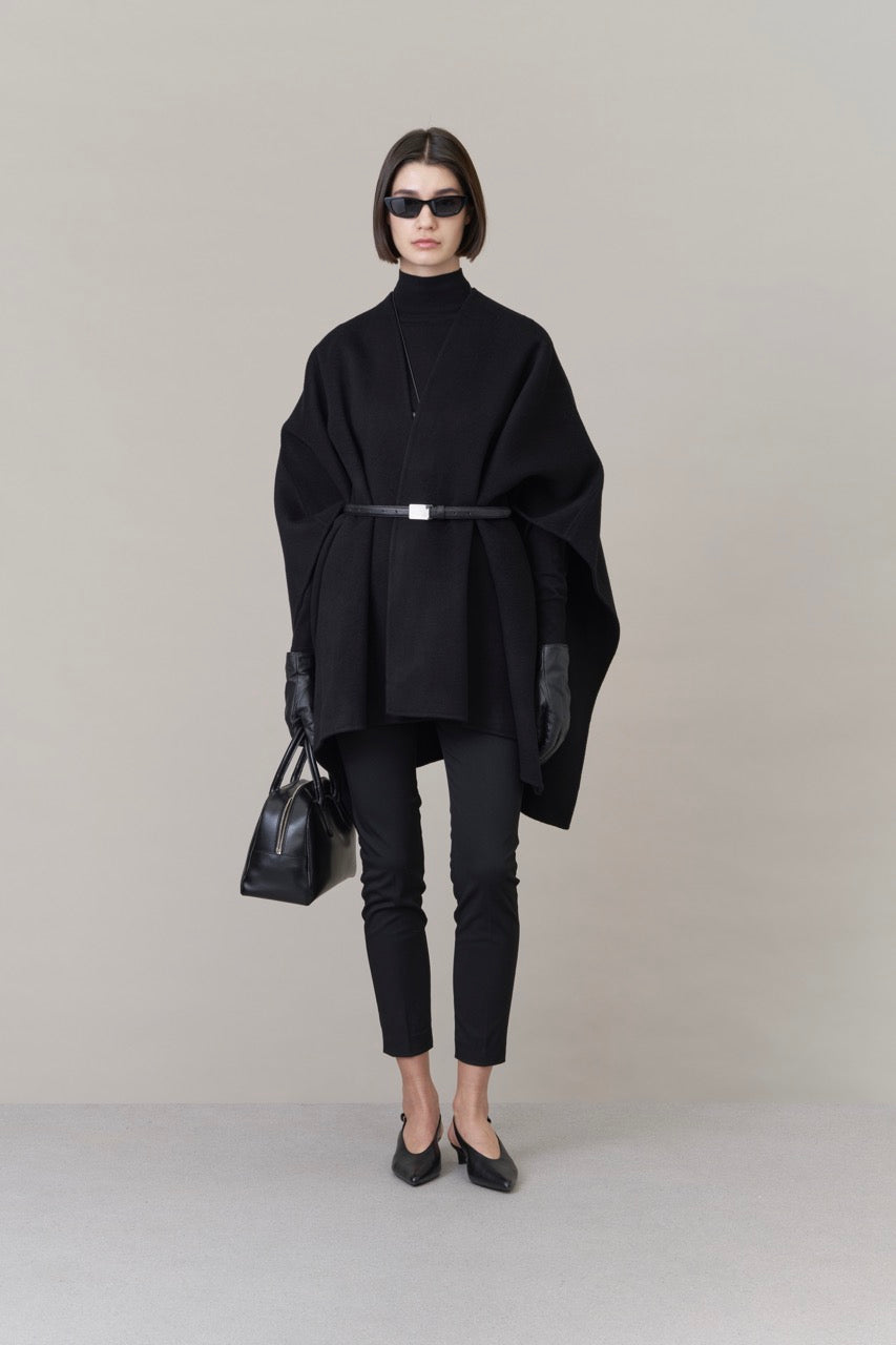 Nova Doublé Cashmere Blend Cape Onyx (Short)