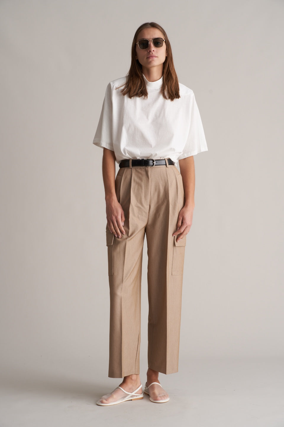 Matau Cargo Trousers Beige
