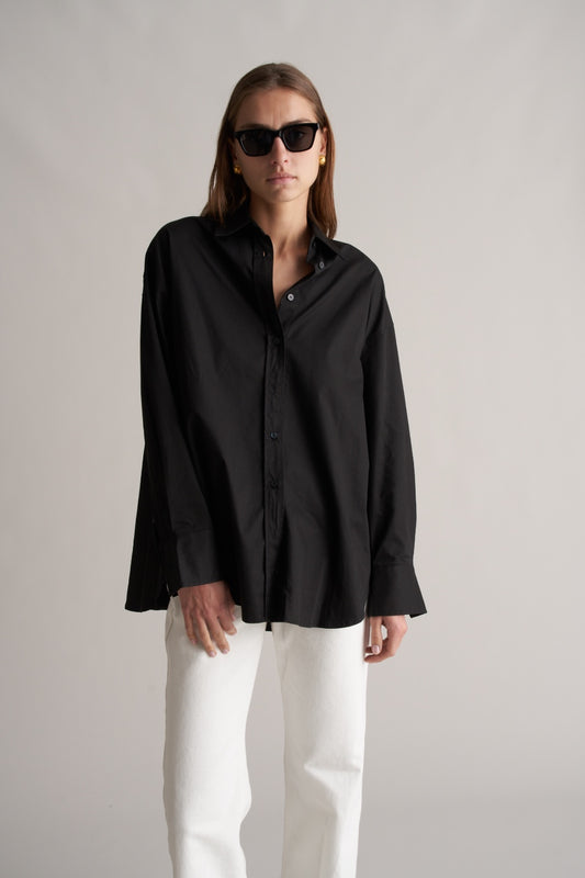 Heva Cotton Shirt Black