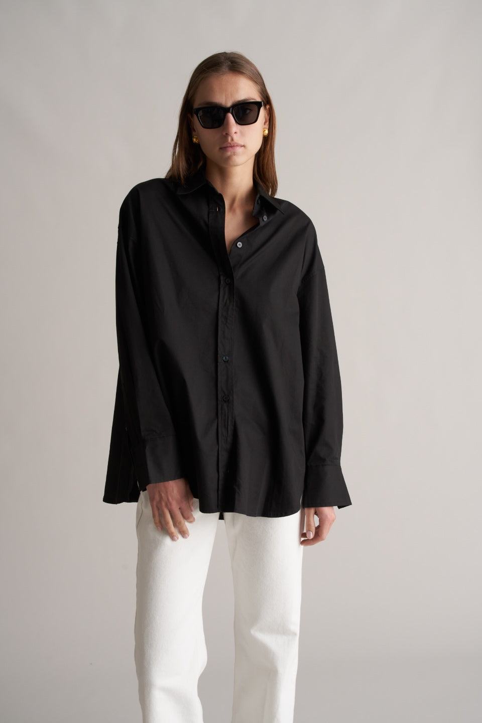 Heva Cotton Shirt Black