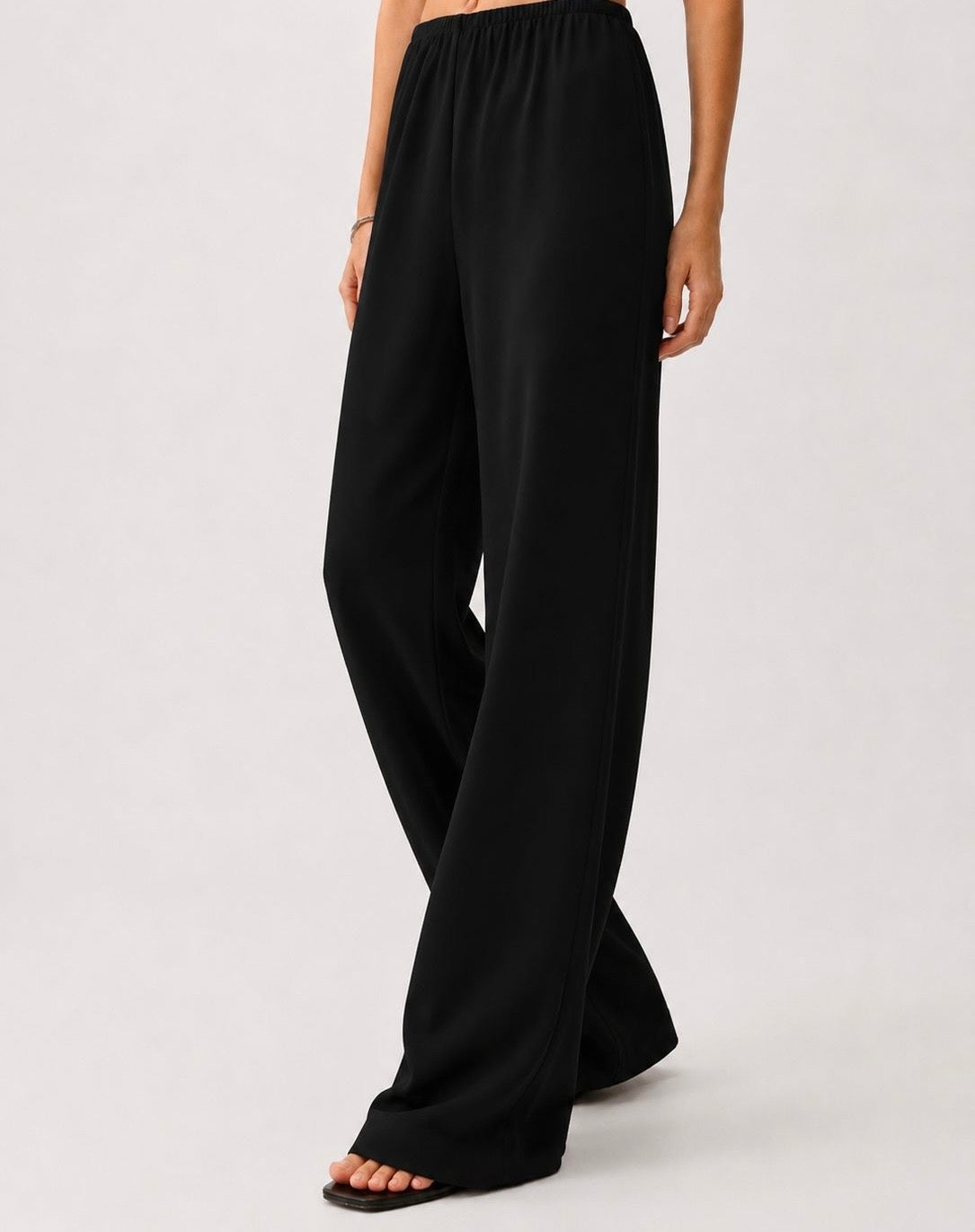 Soléne Silk Relaxed Pants Onyx