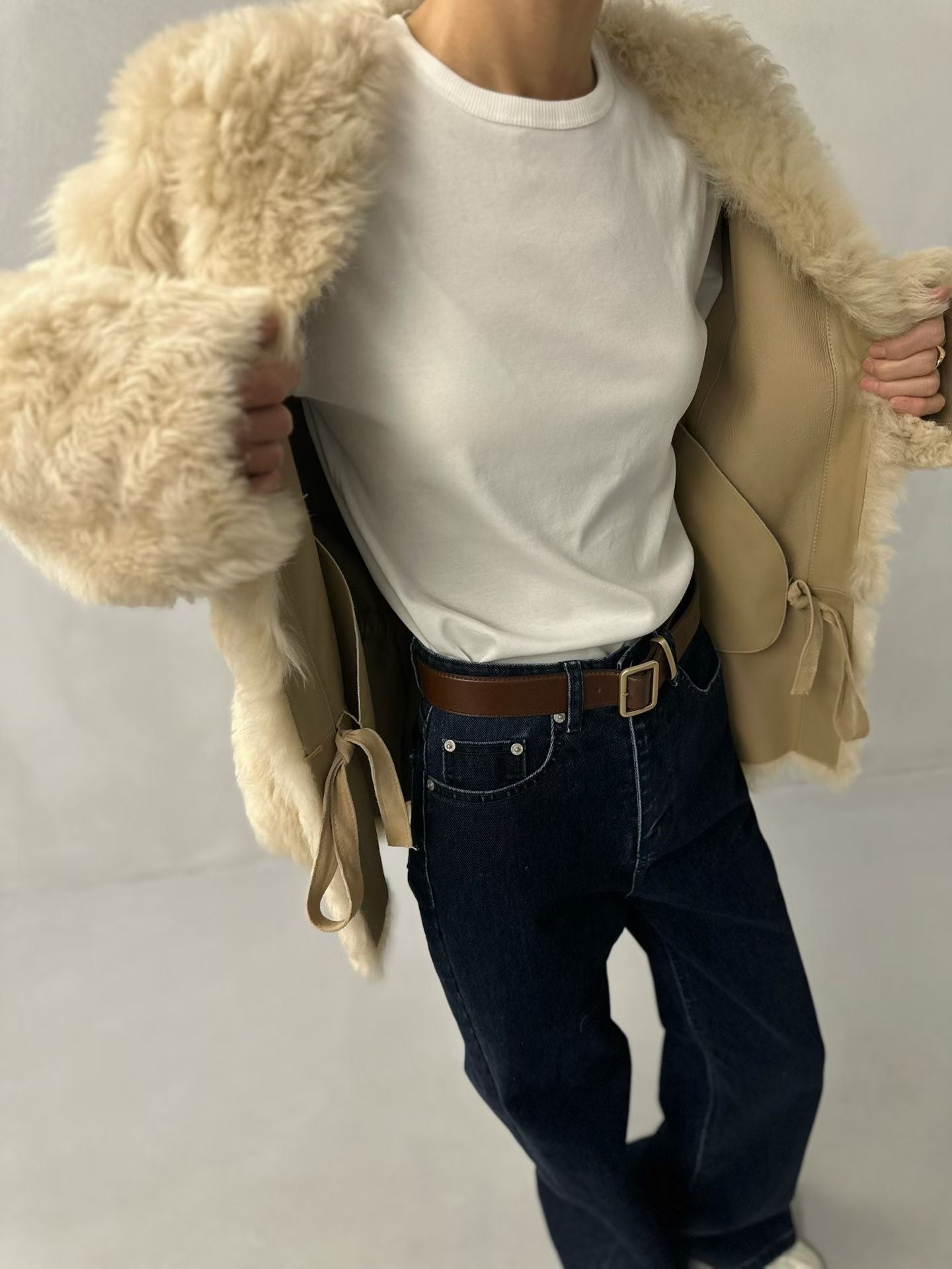 Layton Toscana Shearling Jacket Butter