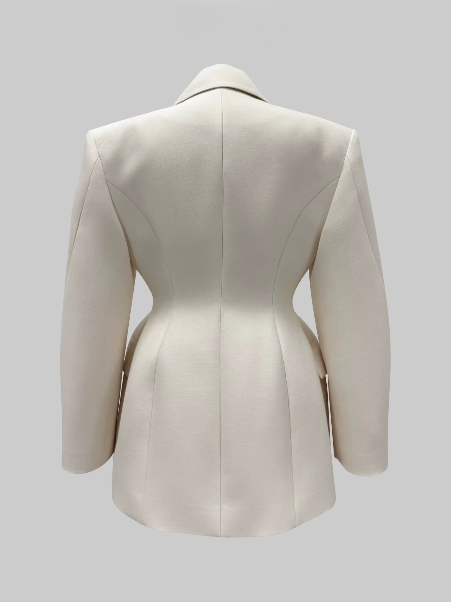 Demar Hourglass Blazer Ecru