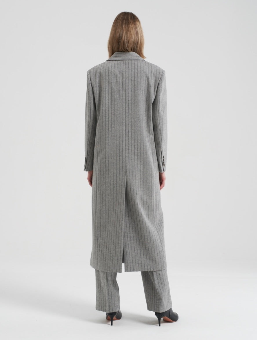 Gal Longline Wool Overcoat
