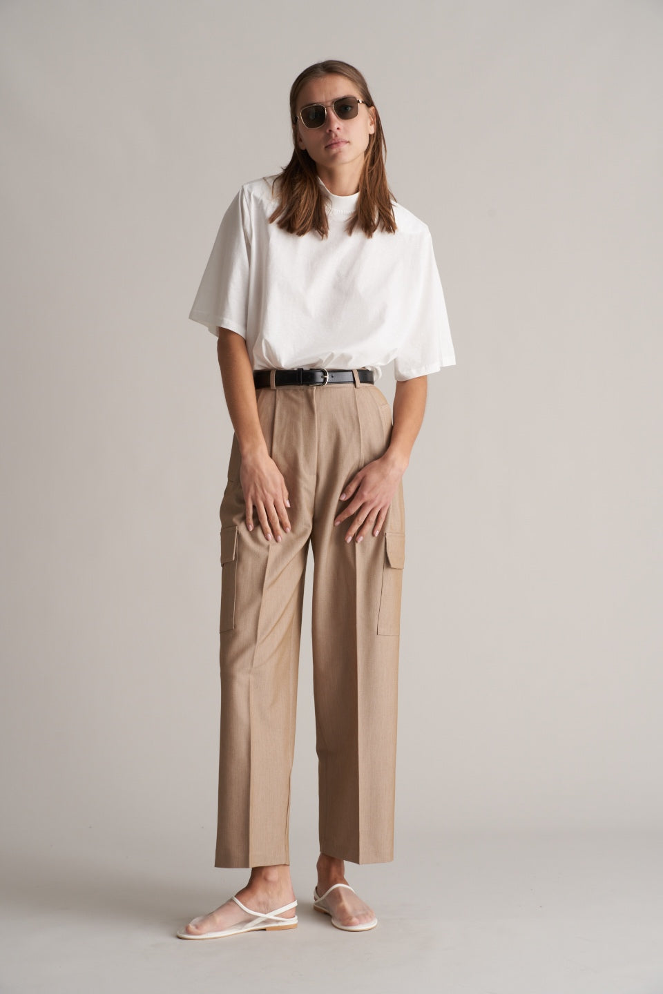 Matau Cargo Trousers Beige