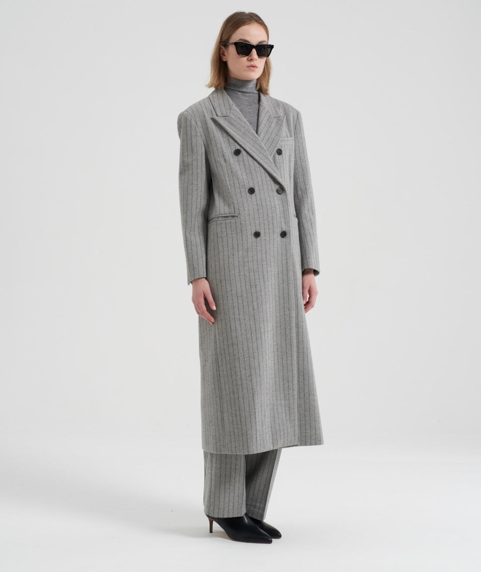 Gal Longline Wool Overcoat