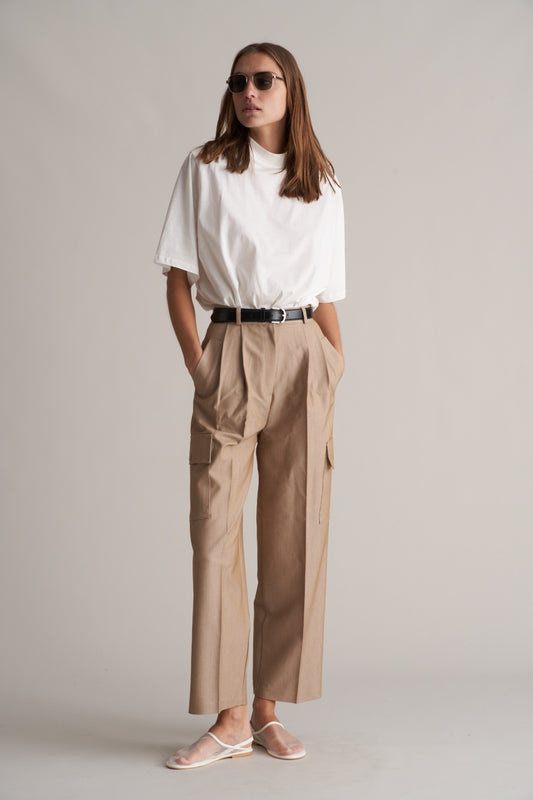 Matau Cargo Trousers Beige