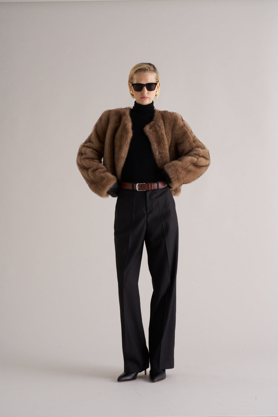 Misa Faux Fur Jacket Soft Mink