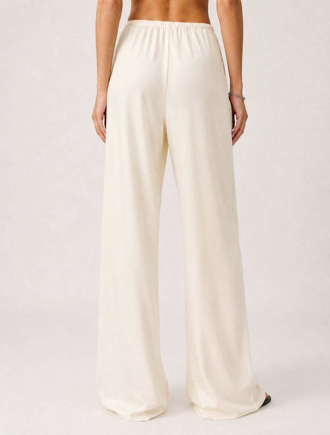 Soléne Silk Relaxed Pants Crema