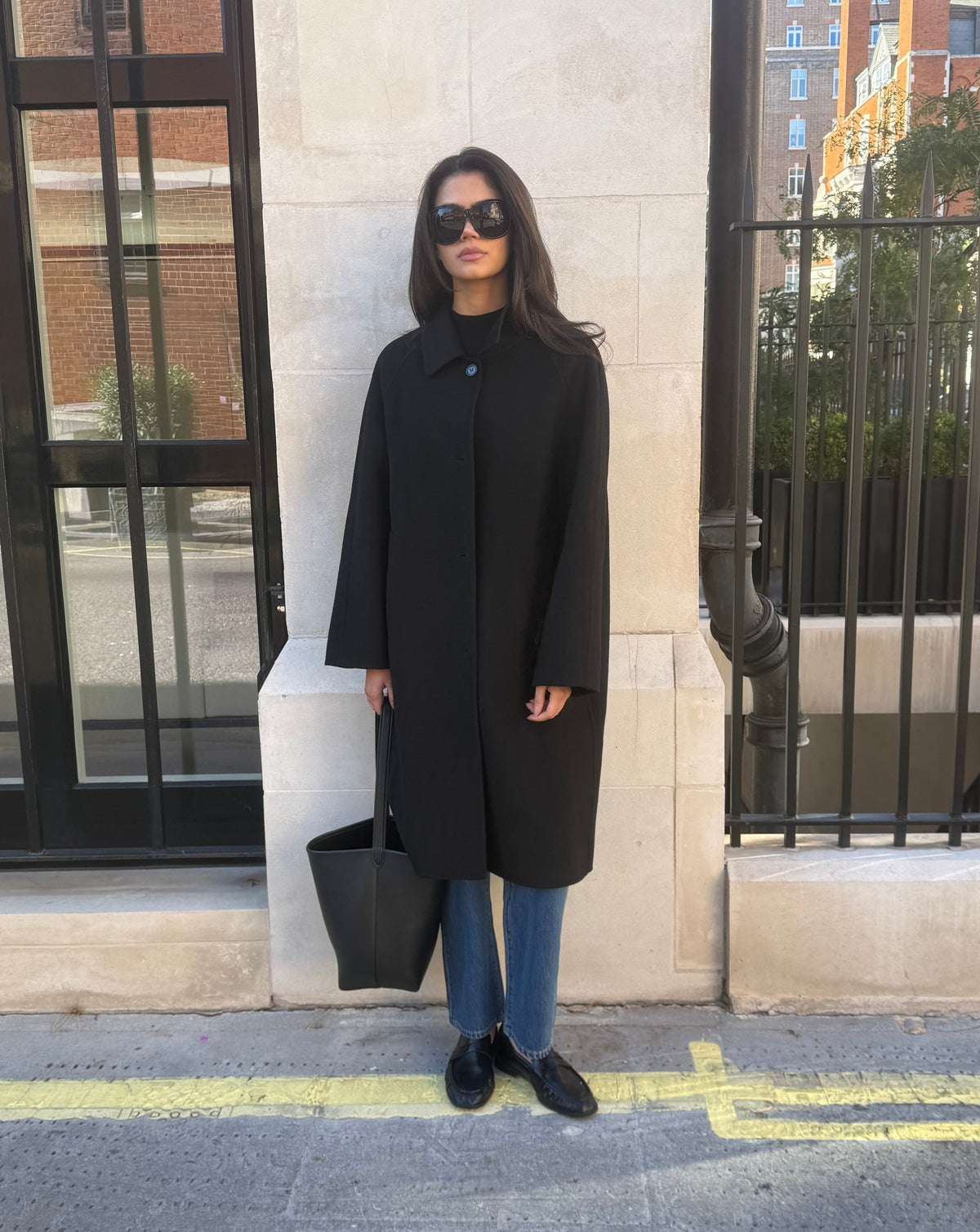 Marais Wool Car Coat Onyx