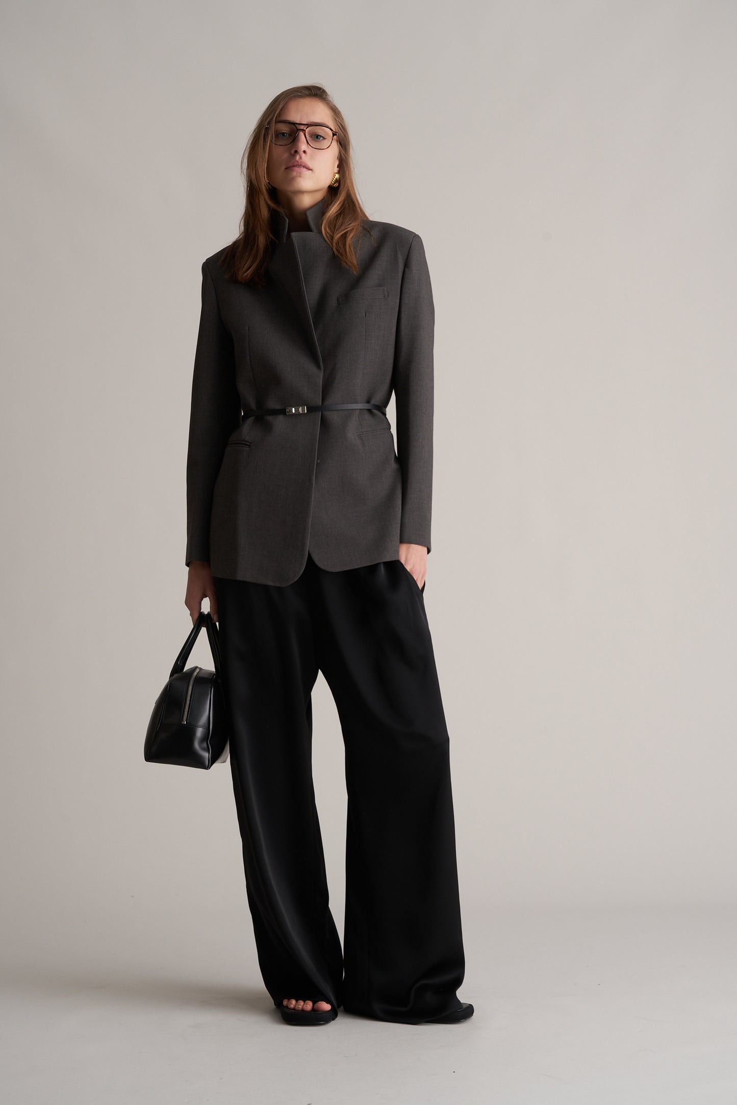 Kos Wool Blend Blazer Graphite