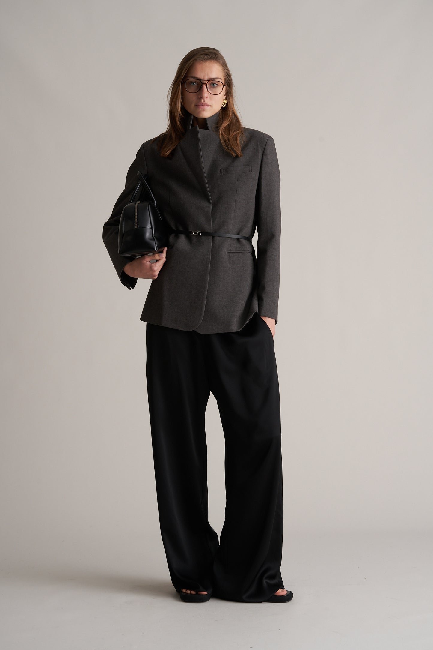 Kos Wool Blend Blazer Graphite