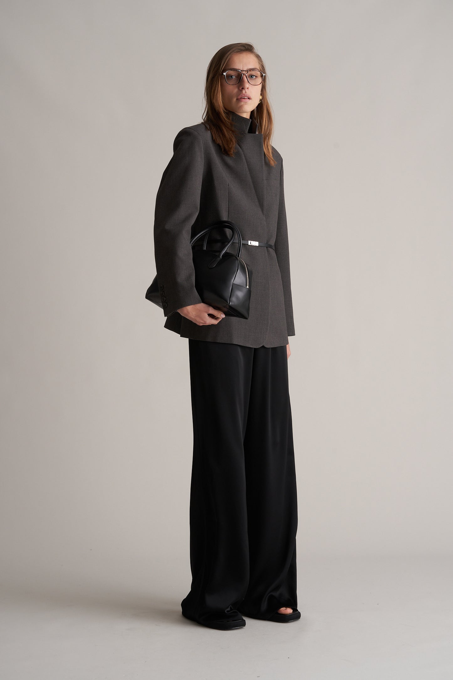 Kos Wool Blend Blazer Graphite