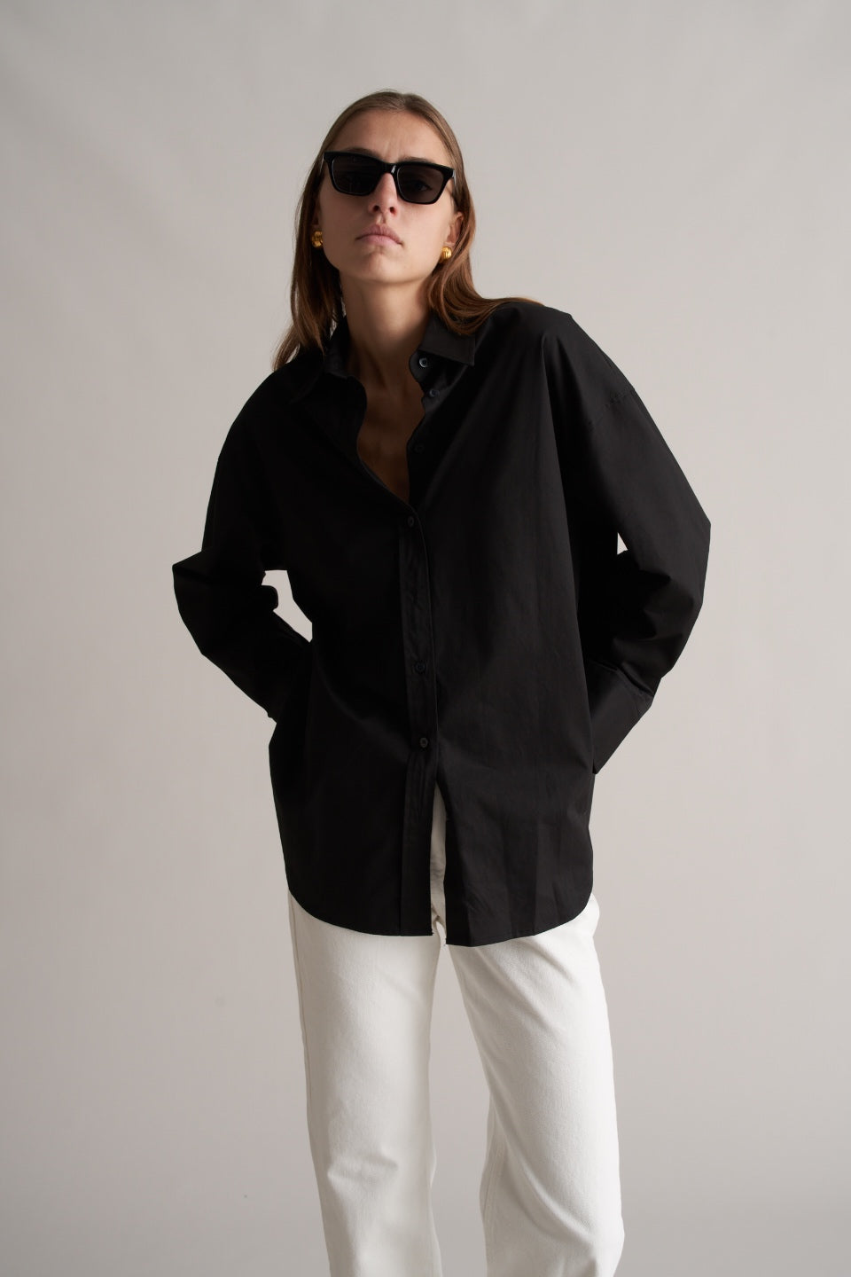 Heva Cotton Shirt Black