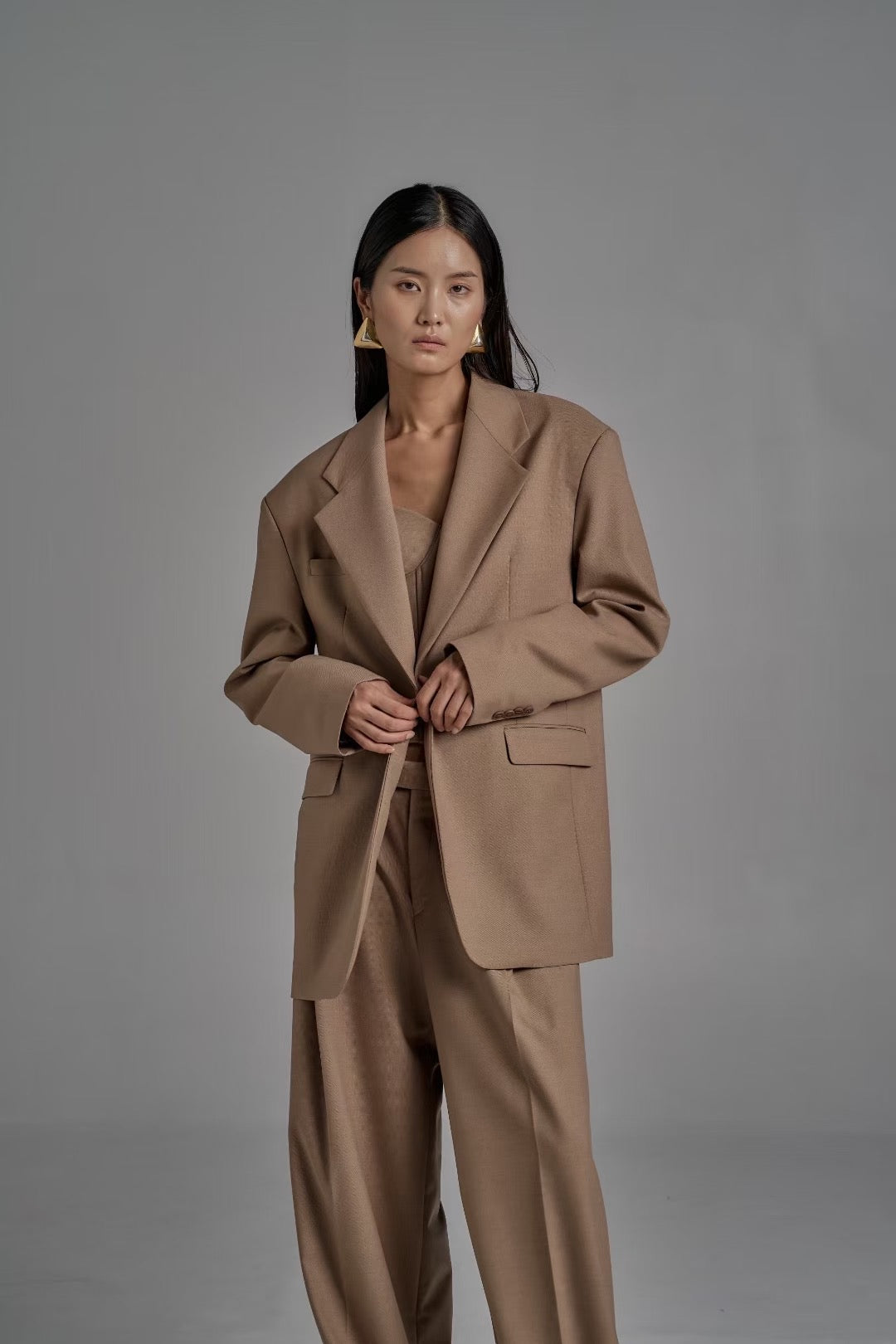 Valentina Blazer Wheat