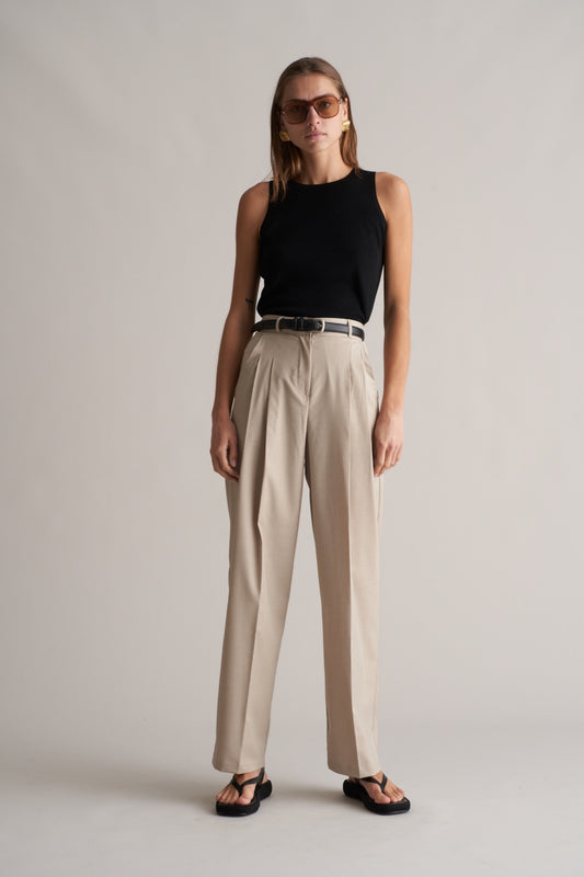 Daphne Pintuck Trousers Jute