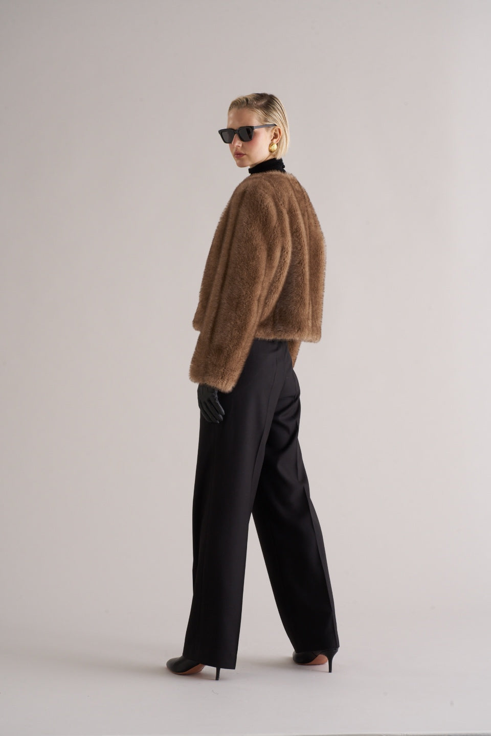 Misa Faux Fur Jacket Soft Mink