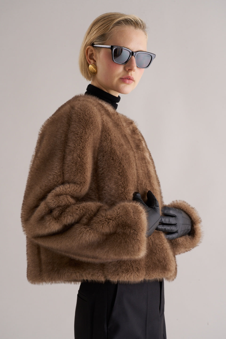 Misa Faux Fur Jacket Soft Mink