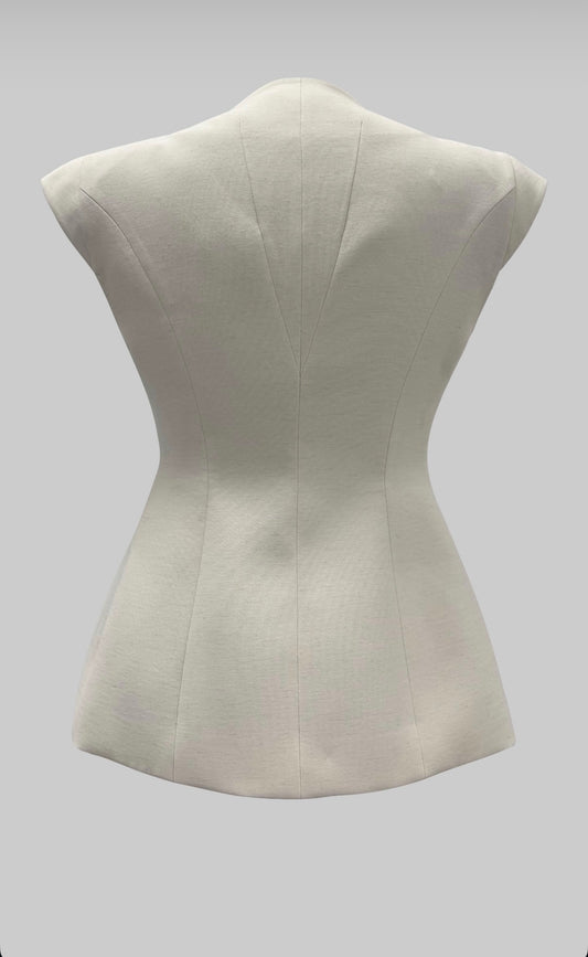 Solene Hourglass Jacket Parchment