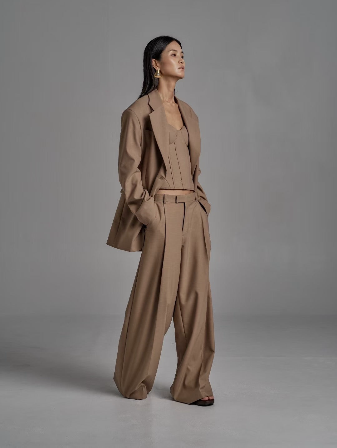 Valentina Blazer Wheat