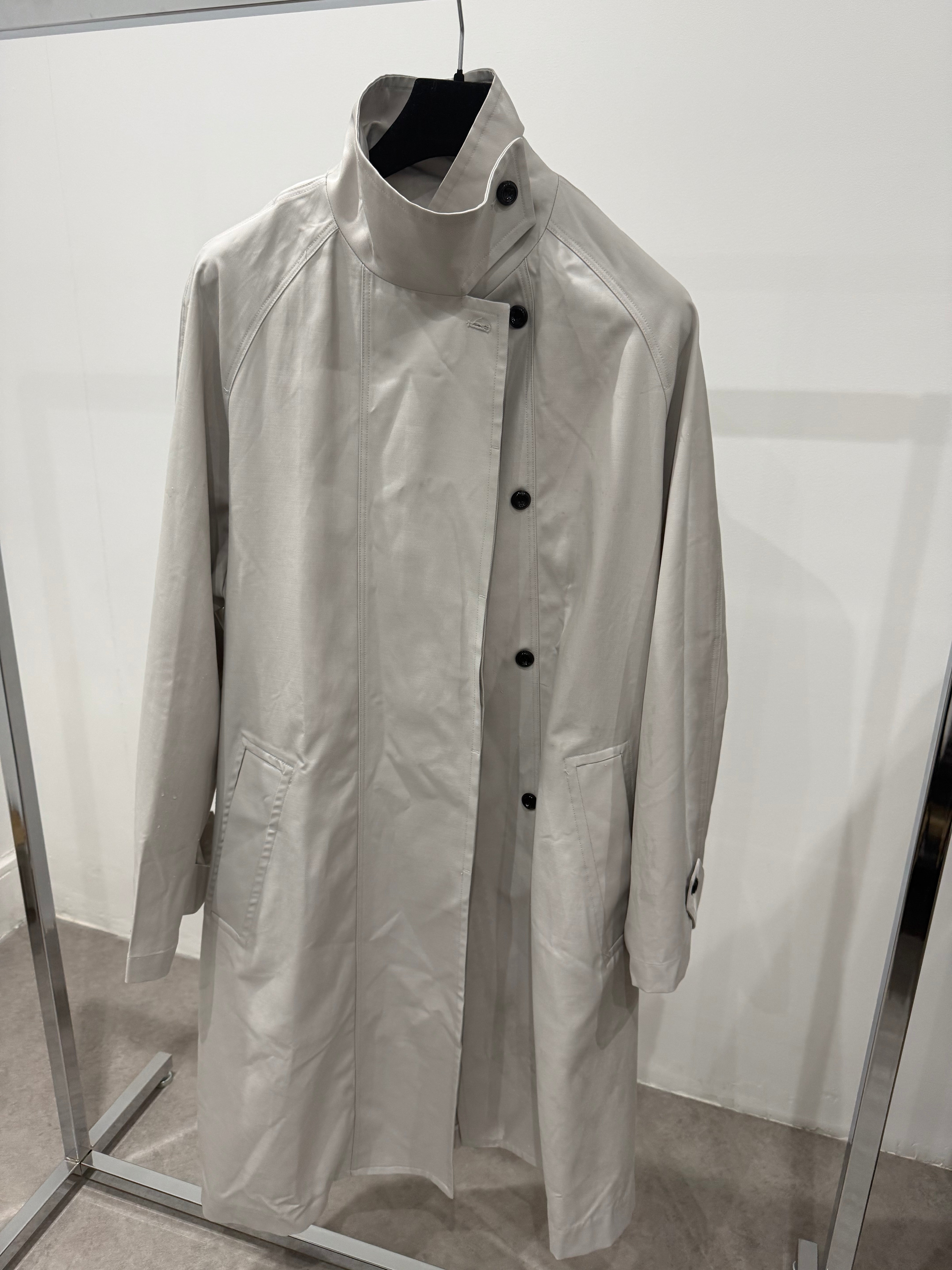 Funnel Trench Coat Dove