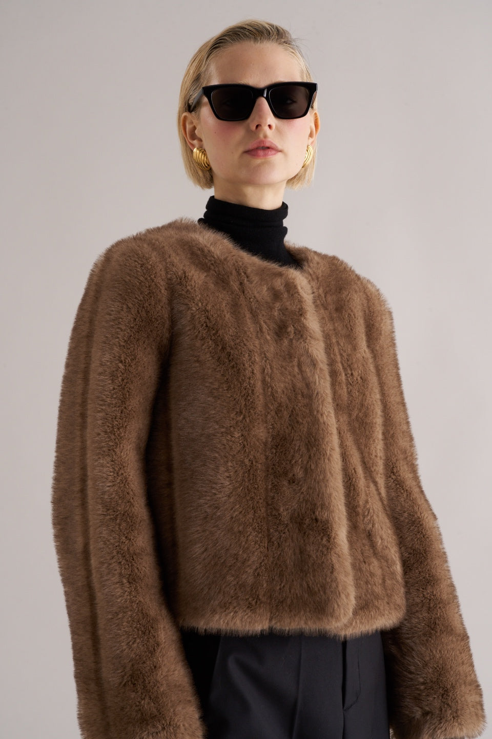 Misa Faux Fur Jacket Soft Mink