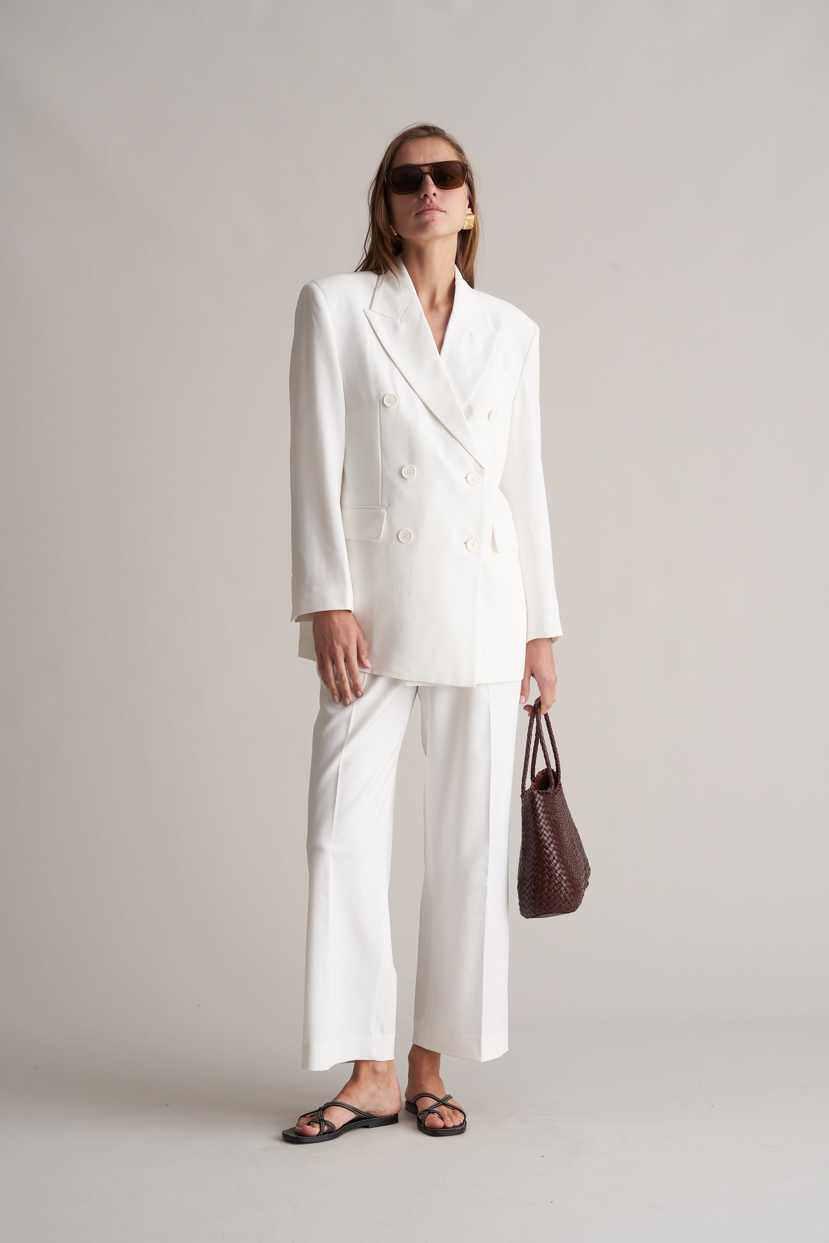 Zoira Suit Pants Optic White